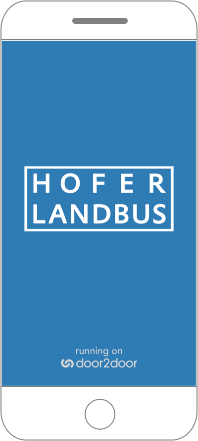 Hofer Landbus Startbildschirm